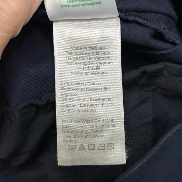 J.Crew Patch Pocket Chino Shorts Size 6 Navy Blue Cotton Stretch NWT - Picture 7 of 7